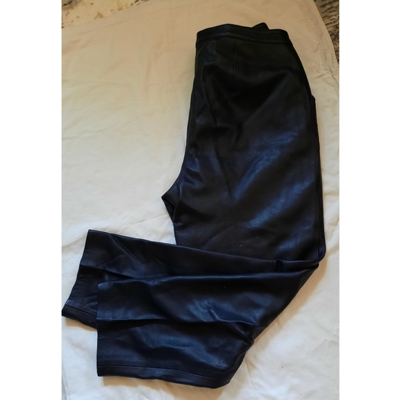 Black Leather Pant Size 18 - Picture 1 of 6